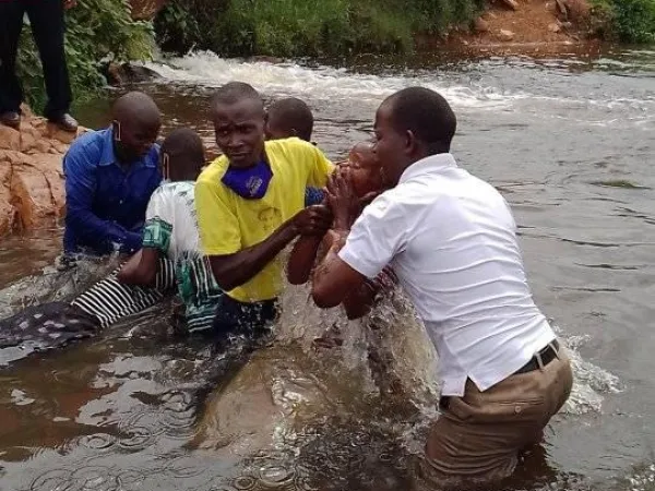 baptizing